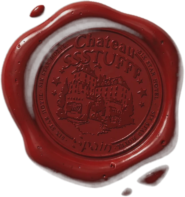 Château SSSTUFFF wax seal — Six Star Hotel